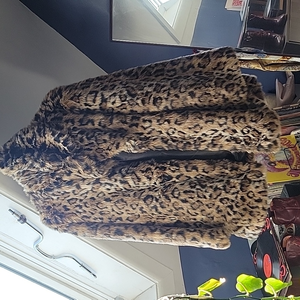Faux fur oversized jacket
